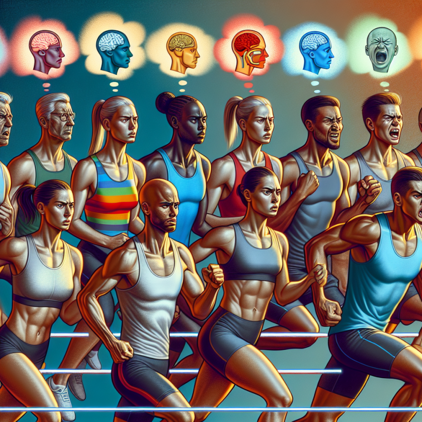 Cas de changements psycho-émotionnels chez les athlètes.