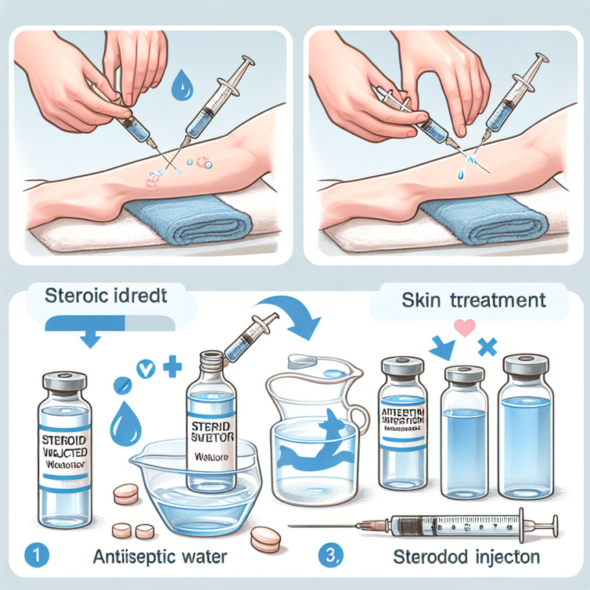 Eau Germicide et traitement cutané avant injections de stéroïdes : instructions étape par étape