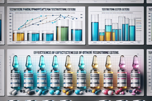 Comparaison de l'efficacité du phénylpropionate de testostérone et d'autres esters de testostérone