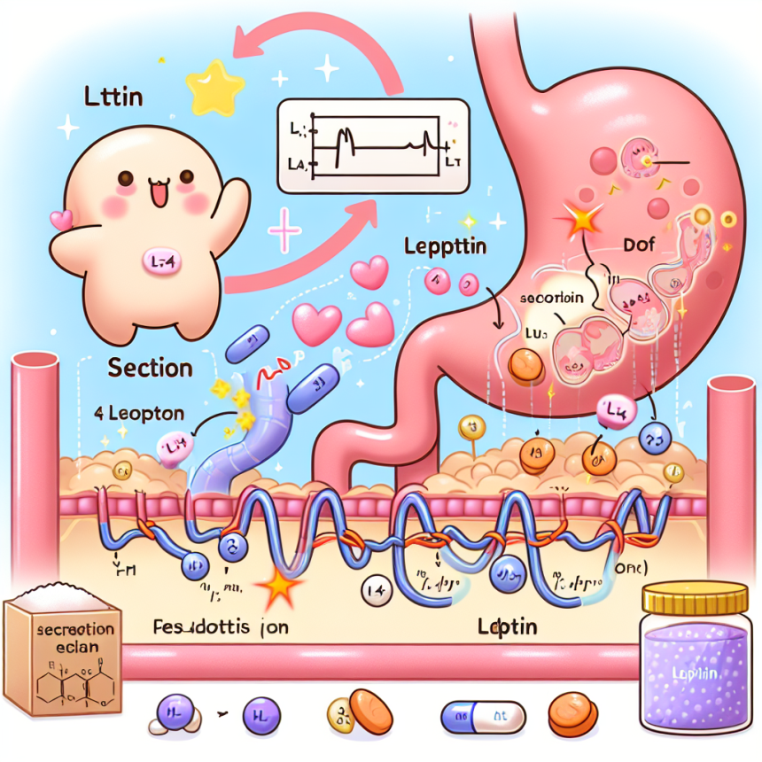 Comment le LT4 sodium affecte la sécrétion de leptine