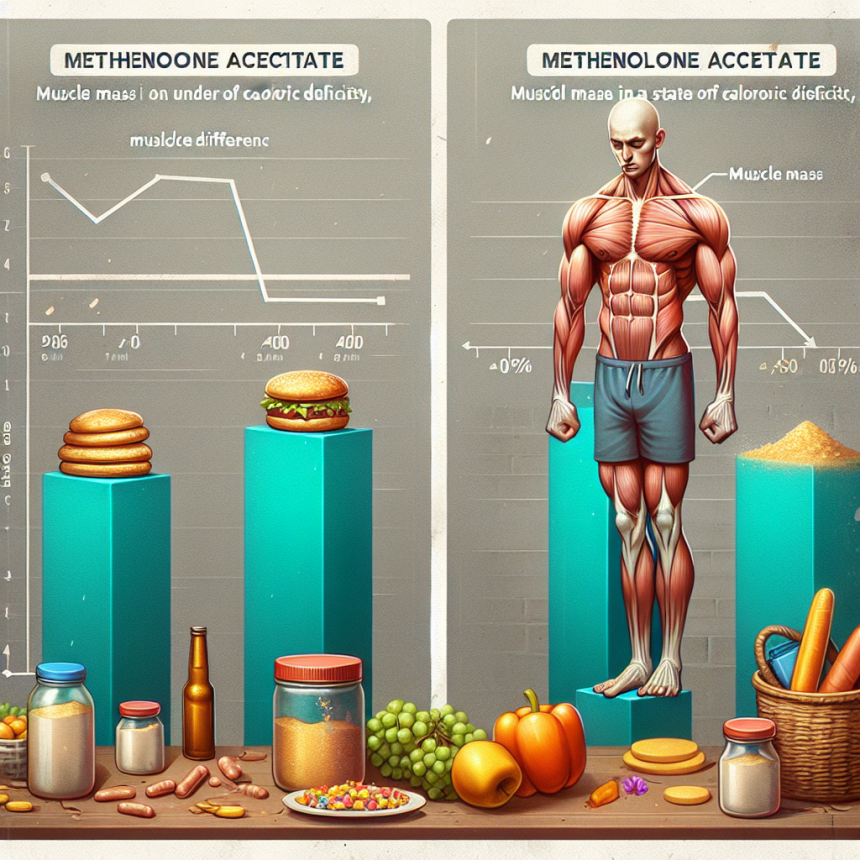 Effet de l'acétate de méthénolone sur la masse musculaire en cas de déficit calorique