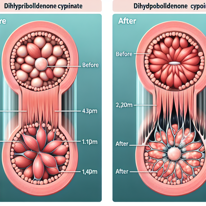 Effet du cypionate de dihydroboldenone sur la densité musculaire