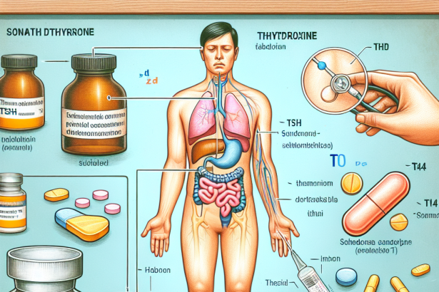 Lévo-thyroxine sodique en cas de troubles mixtes du TSH et du T4