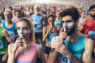 Utilisation des sprays nasaux avant le début de la course
